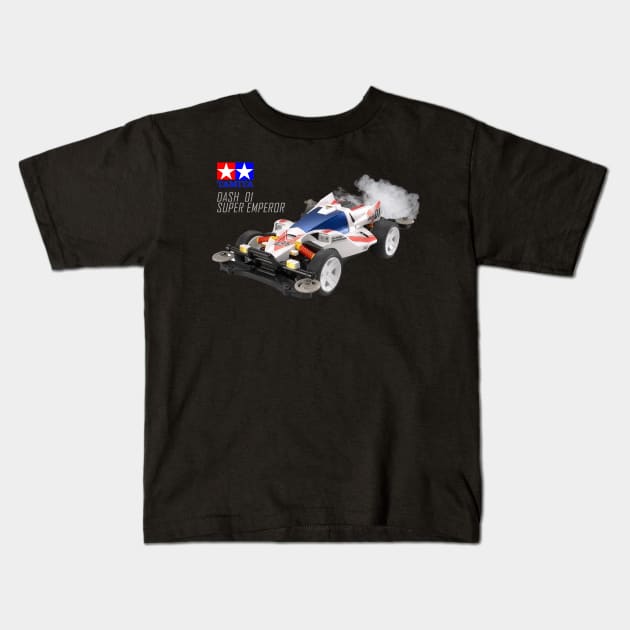 Dash Di Super Emperor | Tamiya Kids T-Shirt by arthurmordvinov